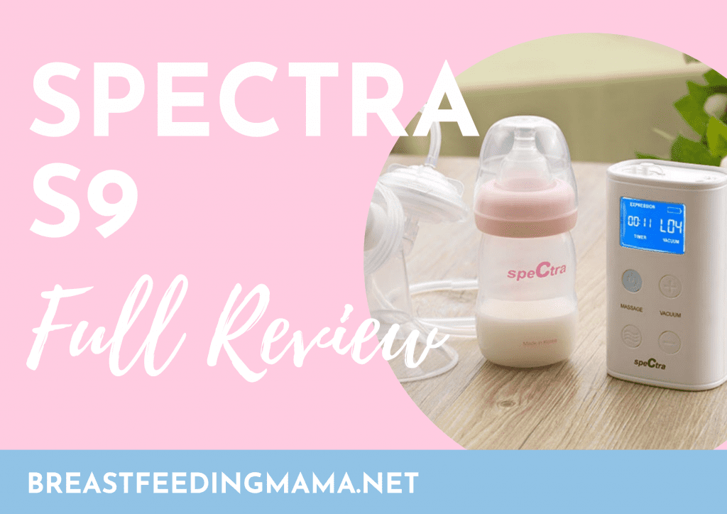 spectra s9 breast pump with title spectra S9 full review on pink background