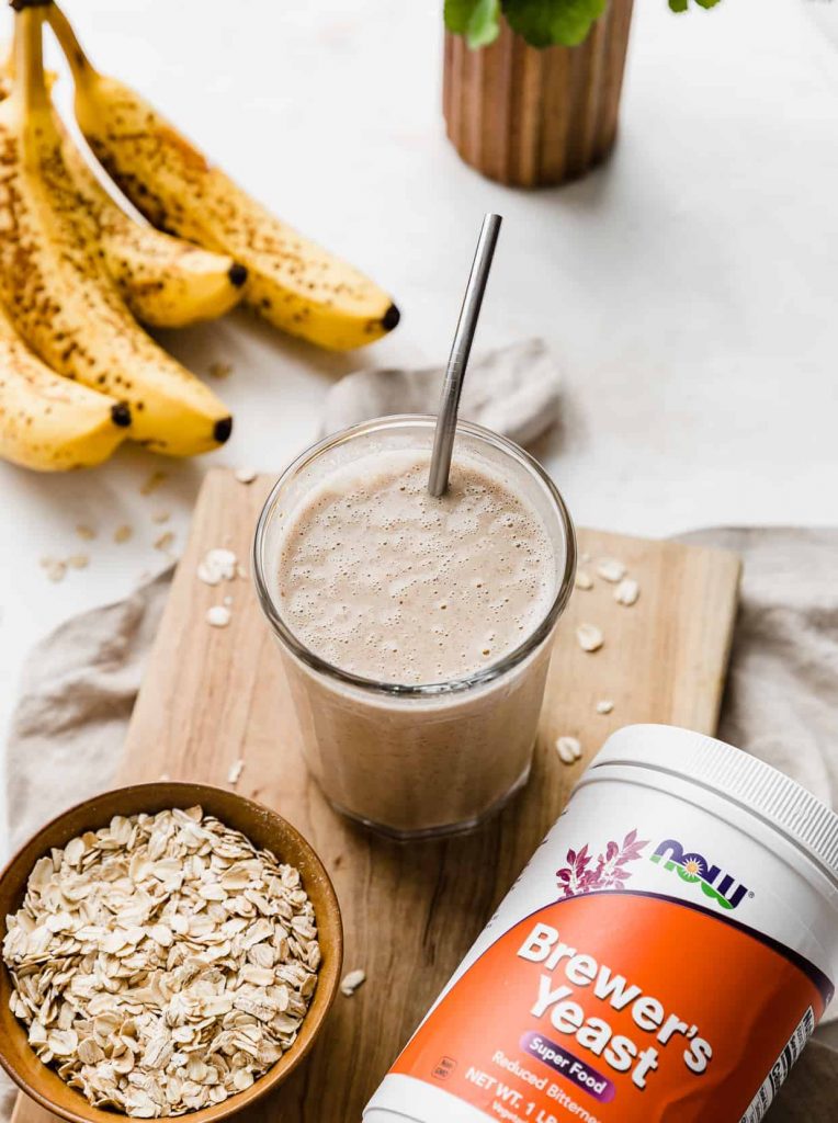 almond banana lactation smoothie