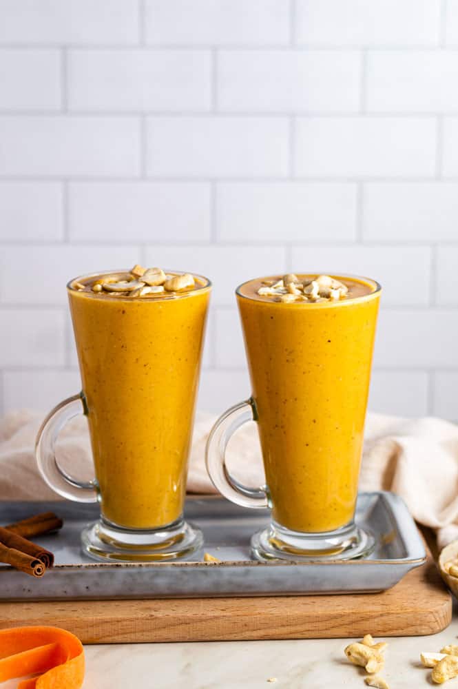 carrot cake lactation smoothie